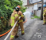 소방차 진입 어려운 골목..119 현장적응 훈련