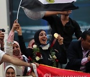 EGYPT TOKYO 2020 OLYMPIC GAMES CAIRO ARRIVAL