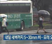 제주 내일 새벽까지 5~30mm 비..모레 오후부터 소나기