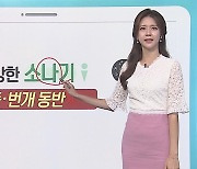 [날씨클릭] 내륙 천둥·번개 동반 소나기..동해안 비 계속