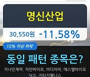 명신산업, 전일대비 -11.58% 하락.. 이 시각 231만27주 거래