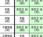 가을장마 내달 초까지 이어진다..8월31일∼9월2일 전국 비