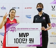 BNK 썸, 2전 3기 끝 트리플잼 첫 정상..김지은 MVP