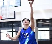 [JB포토] KBL 일반인 드래프트 실기테스트, 레이업슛하는 블루팀 진승원