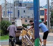 노인 끌던 손수레서 폐지 떨어지자 ..청년들이 보인 반응