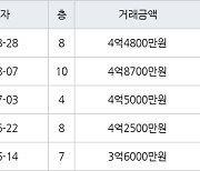 수원 정자동 정자동신2차 69㎡ 4억4800만원에 거래