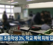 강원 초등학생 3%, 학교 폭력 피해 입어