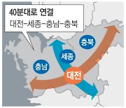 "대전 중심으로 광역철도·도로망 재편"