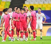 [MD포토] 기뻐하는 축구대표팀 '레바논에 1-0 승리'