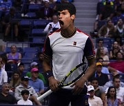 18세 알카라스, US오픈 테니스 역대 최연소 8강 기록