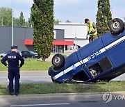 POLAND POLICE CAR ACCIDENT
