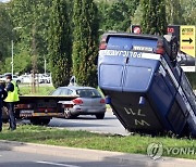 POLAND POLICE CAR ACCIDENT