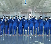 '국군체육부대 단일' 男 배구 대표팀, 아시아선수권 참가 위해 일본 출국