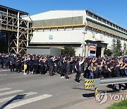 당진 현대제철 비정규직 노조원 1천여명 집회..경찰 "엄정대응"(종합)