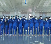 상무 선수로 구성한 男배구대표팀, 아시아선수권 출전 위해 출국