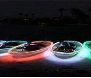 부산 수영강서 야간 LED 카약 체험