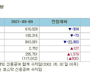 [표]증시주변 자금동향 (9/9)