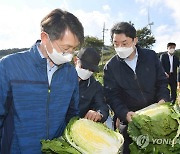 농축산물 수급 상황 점검하는 이억원 차관