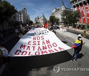 SPAIN COLOMBIA DEMONSTRATION