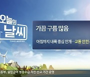 [날씨] 전북 가끔 구름 많음..아침까지 내륙 중심 안개