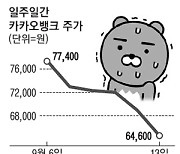 "라 전무 주가가 왜 이래"..카카오그룹 시총 하루만에 또 5조 증발했다