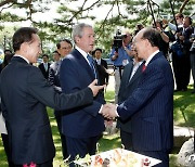 2008년 부시 대통령 만난 조용기 목사