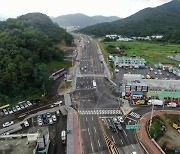 김해 지방도 1042호선 확포장공사 18년 만에 전 구간 마무리 수순 .. 2개 차선 제외 개통 완료