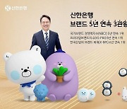 신한은행, 국가브랜드경쟁력지수 5년 연속 1위