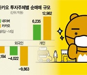 카카오 상생안에도..외인 2,300억 던졌다