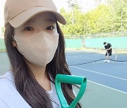 ♥백종원 공 줍기 바쁜데..소유진, 테니스 여신 뒤태 자랑