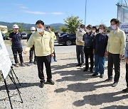 유기상 고창군수, 고수면 복합문화체육센터 조성사업 현장 방문