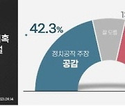 '尹 고발 사주', 與의 정치공작일까..공감 42.3% vs 비공감 43.7%