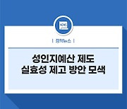 성인지예산 제도 실효성 제고 방안 모색