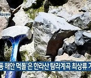 '탑동 해안 먹돌'은 한라산 탐라계곡 최상류 기원