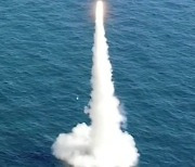 SLBM 잠수함 발사시험 세계 7번째 성공..초음속 순항미사일 공개(종합)
