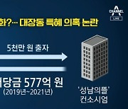 커지는 대장동 특혜 의혹..'화천대유는 누구 겁니까?'