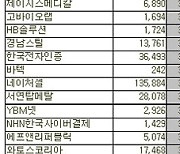 [표]코스닥 외국인 연속 순매수 종목(15일)