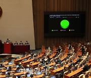 [포토]국회 본회의, '日 군함도 역사왜곡 규탄 결의안, 만장일치 통과'