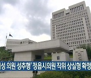 '동료 여성 의원 성추행' 정읍시의원 직위 상실형 확정