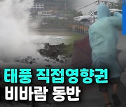 [영상] 태풍 '찬투' 제주 직접영향..최대 400mm 강한 비바람