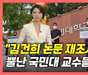 [뉴있저] "김건희 논문 재조사하라"..1인 시위 나선 국민대 교수들