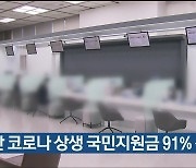 울산 코로나 상생 국민지원금 91% 신청