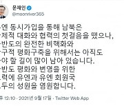 문대통령 "30년 전 남북 유엔 동시가입, 협력의 첫 걸음"