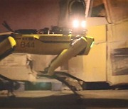 불 꺼진 공장 지키는 로봇개.."외부인 침입도 감지"