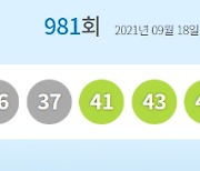 981회 로또 1등 당첨자 13명..1인당 19억 받는다