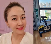 김지혜, 90평대 아파트서 자전거까지? "♥박준형 함께해"