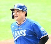 오재일, '시즌 20홈런 미소 활짝' [사진]