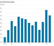 美 정크본드·레버리지론 발행액, 올해 사상 최대 기록할 듯