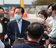 이재명측 '고발전'..홍준표, 대장동서 "李, 관련됐다면 감옥" 맞불