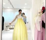 '의사♥' 홍수현, 시댁에서 보면 놀랄 시스루 한복..며느리 되고 첫 명절